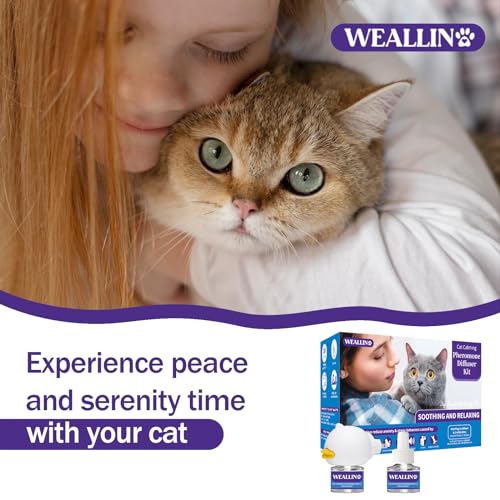 Cat Calming Diffuser Kit with 2 Refills - 60 Days of Relaxation D2604