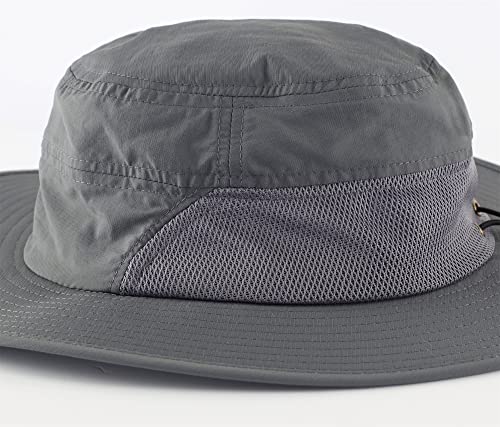Men's UPF 50+ Wide Brim Boonie Hat for Fishing Hiking R4590