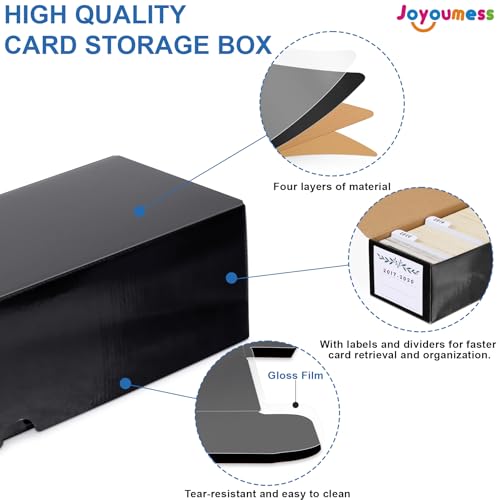 Card Storage Box with Dividers for Sports and Game Cards, Pack of 3 Q968310