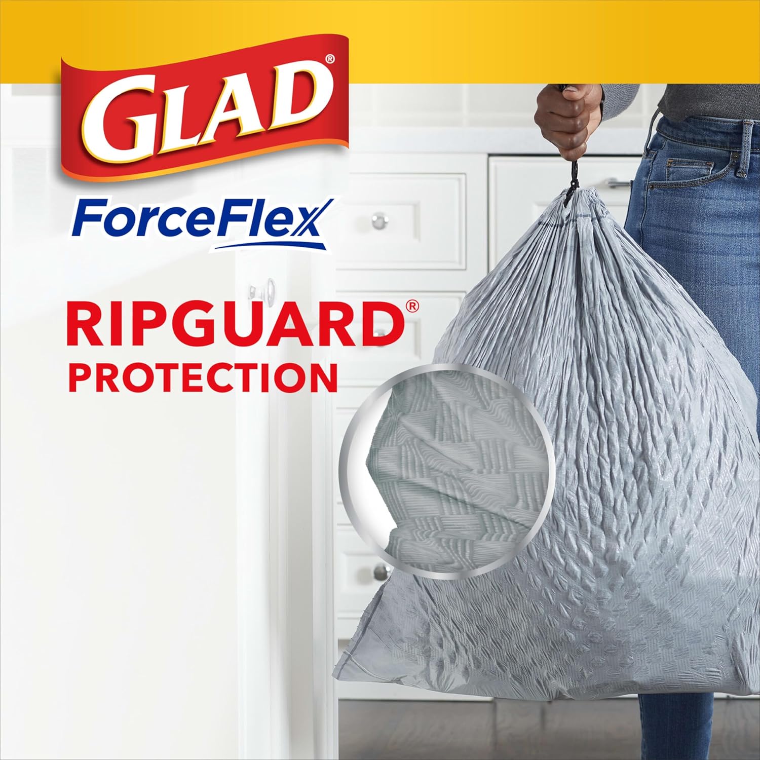Tall Kitchen Drawstring Garbage Bags, 13 Gal, 110 Ct D3591