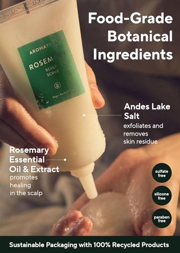 Rosemary Scalp Scrub for Oily Scalp and Dandruff D963
