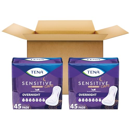 Overnight Incontinence Pads for Women, Extra Coverage, 135 Count L594808
