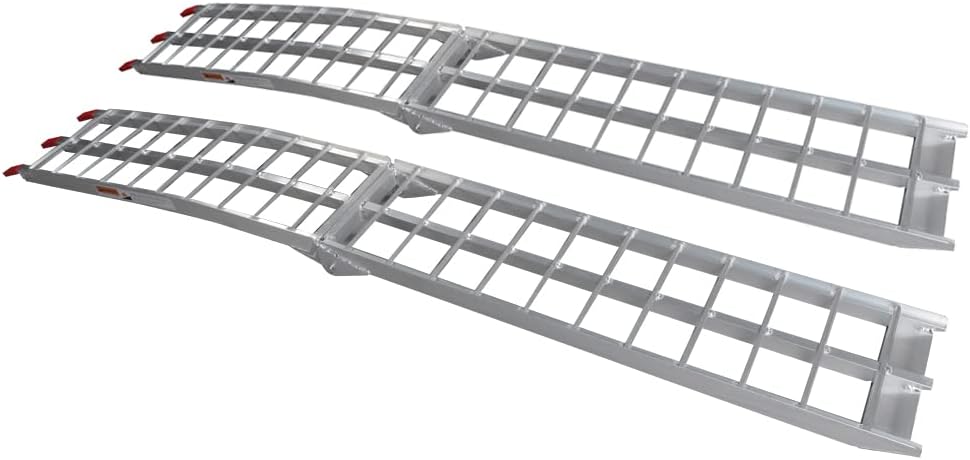 Aluminum Folding Loading Ramps for Lawnmower ATV UTV Truck Motorcycle Y5815