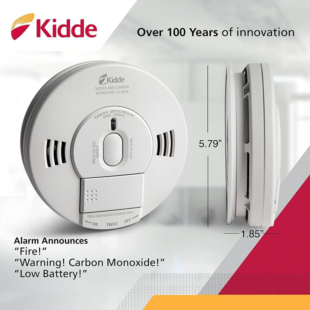 Smoke & Carbon Monoxide Detector, Hardwired, Battery Backup, 6 Pack Q82907