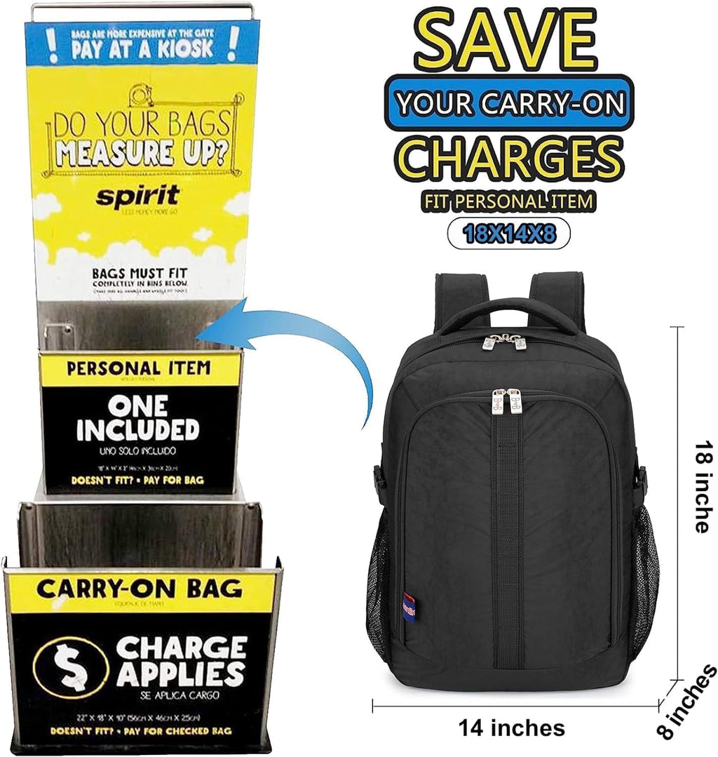 Under-Seat Backpack for Air Travel, Fits 18 x 13 x 8 Inches F3236