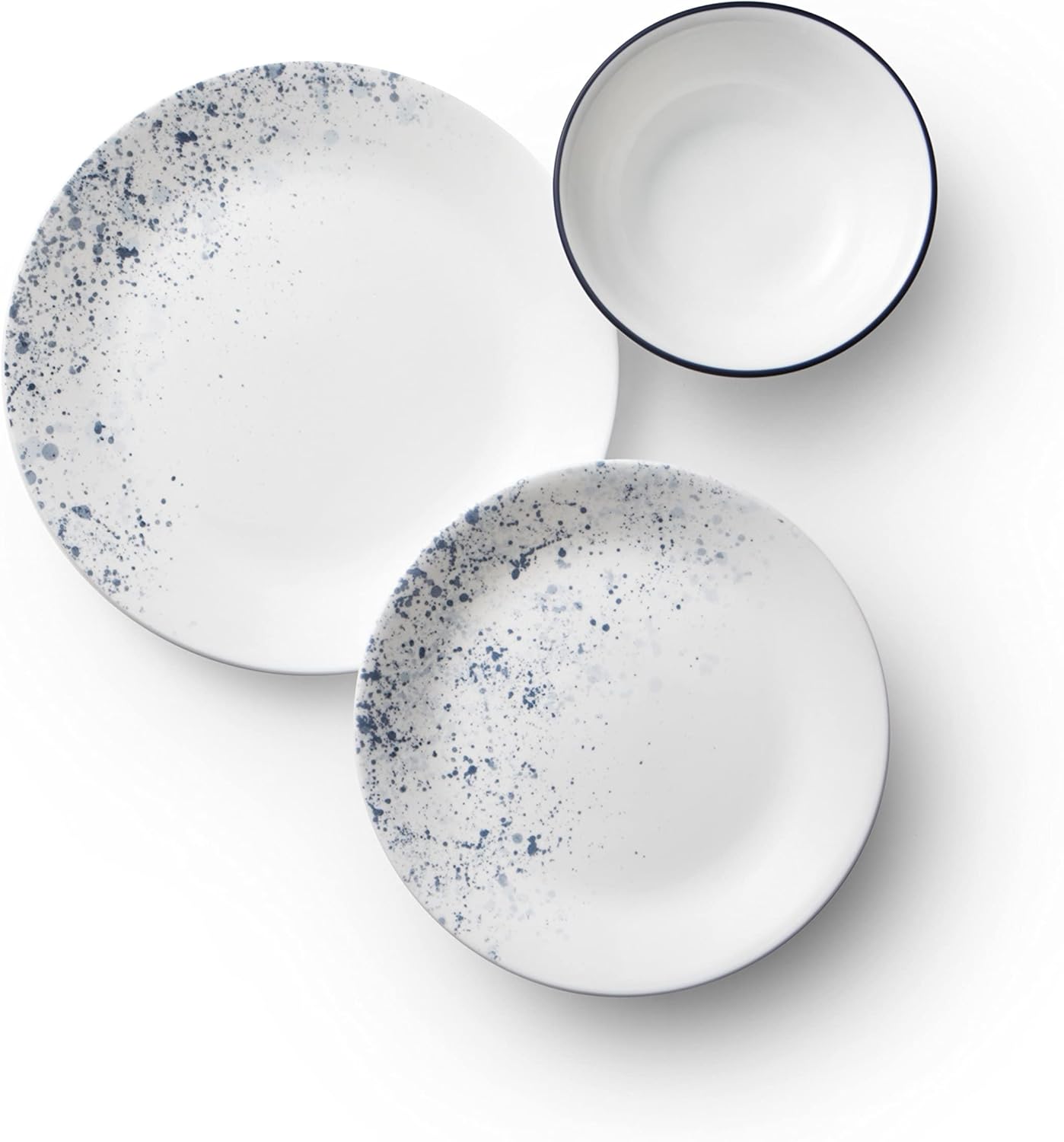 18-Piece Dinnerware Set for 6 with 4-Pc Stackable Bowls, White N331579