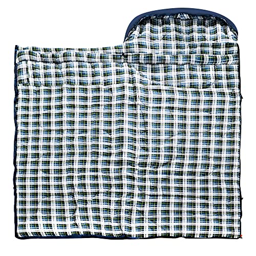 0 Degree Sleeping Bag Cotton Flannel XXL for Adults Cold Weather Camping P2476