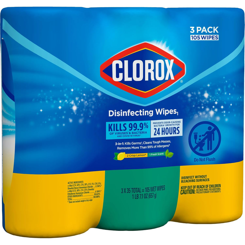 Disinfecting Wipes Value Pack, 35 Count Each, Pack of 15 M624639