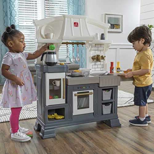 Gourmet Kitchen Playset for Kids, Indoor/Outdoor Play Kitchen, 20+ Piece Toy Set X985