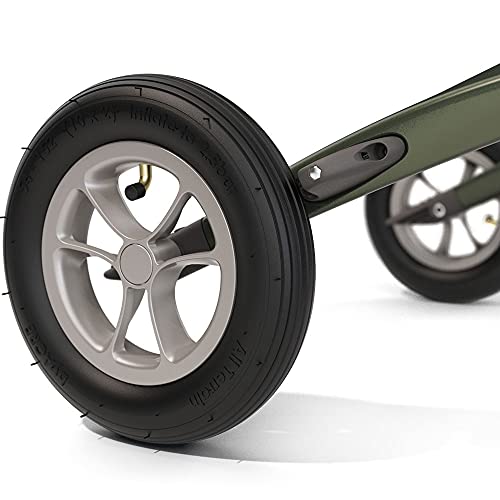 Carbon rollator with big pneumatic wheels, lightweight and foldable with seat N4014