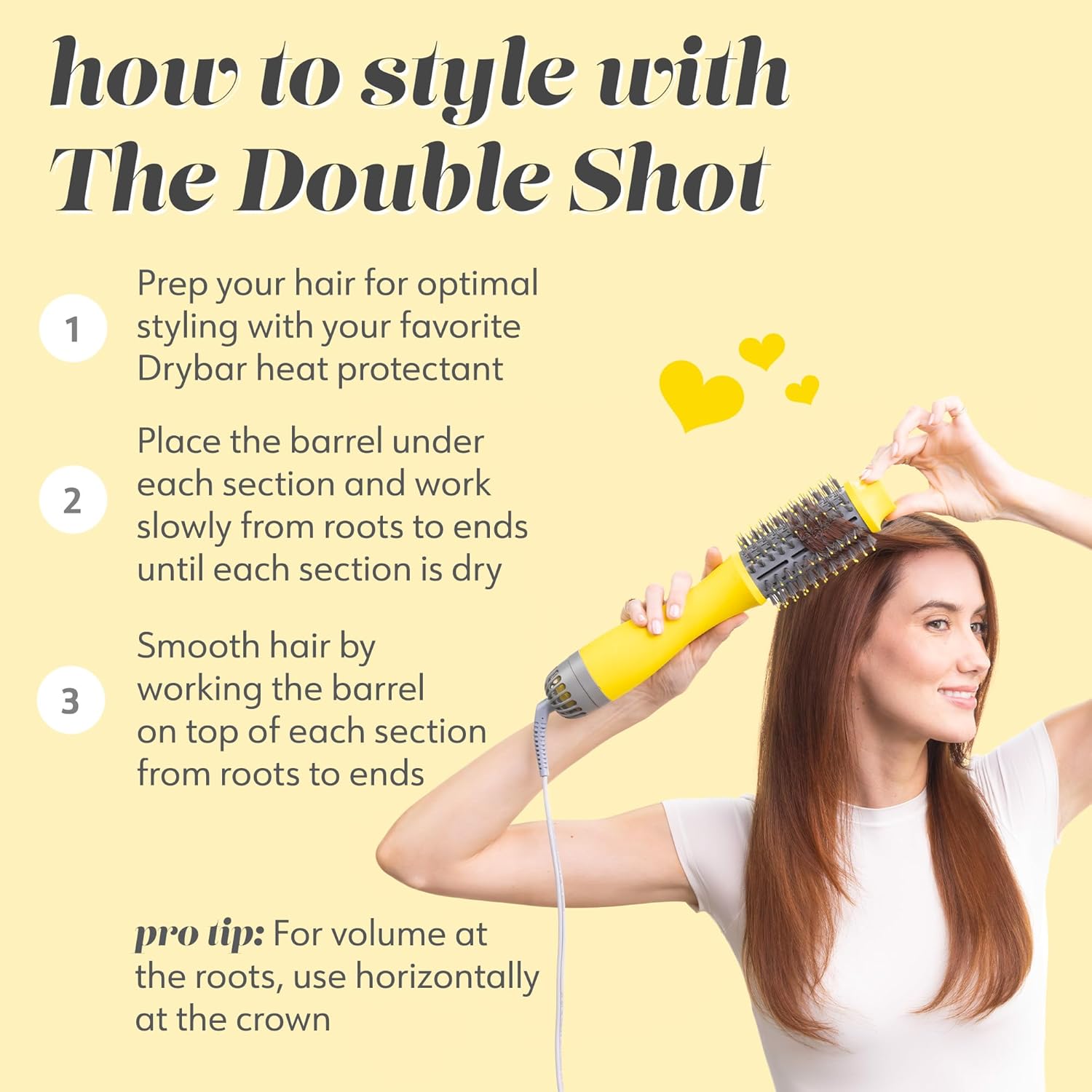 Oval Blow Dryer Brush for Long Hair, Lightweight with 3 Heat Settings N215