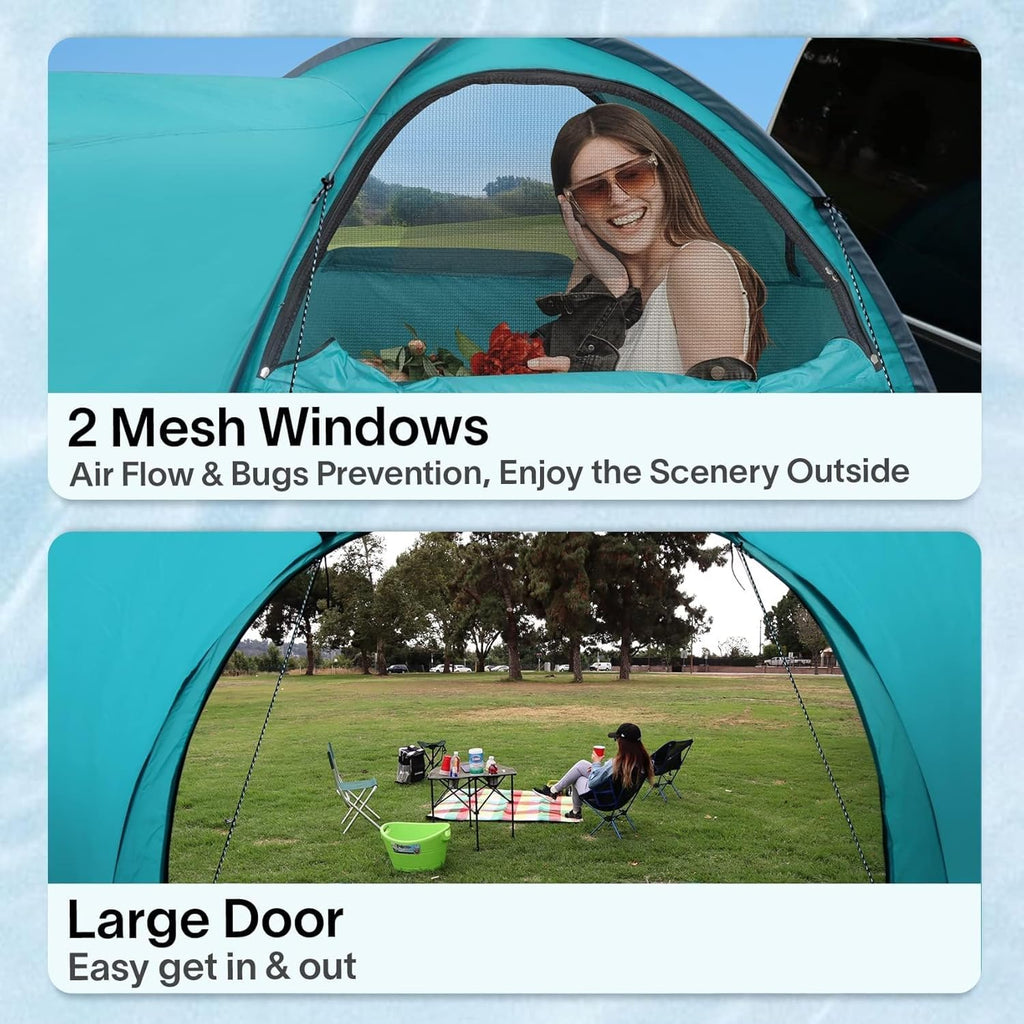 Truck Bed Tent for Camping, Waterproof Double Layer Pop Up, Fits 5.5-8 Ft Pickup Truck Y8456