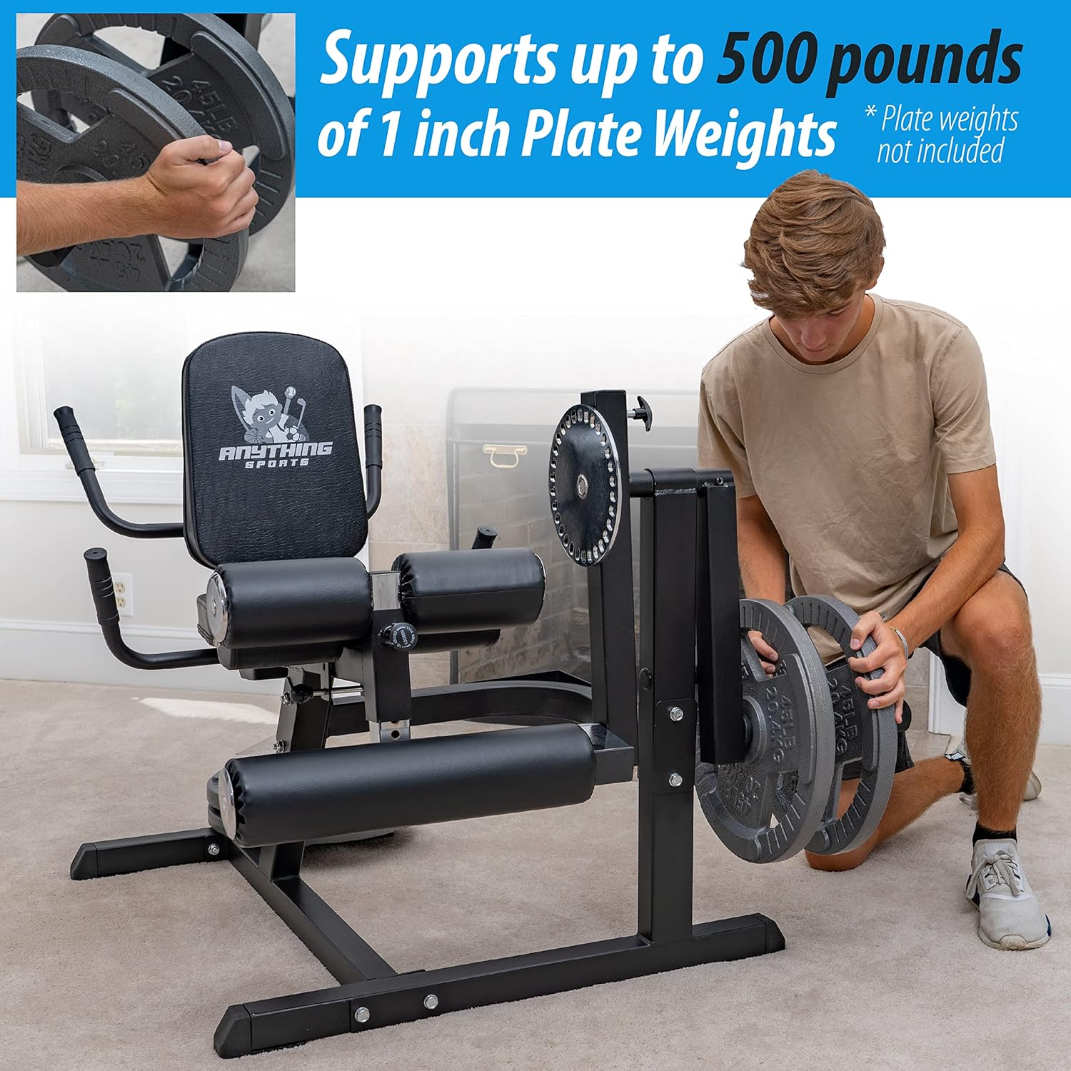 Adjustable Leg Extension and Curl Machine R1575