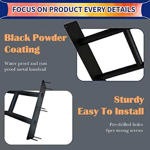 Outdoor Handrail Wall Mount for Garage, Porch, Garden Steps U776