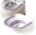 Sitz Bath Sitz Baths for Toilet Foldable Sitz Basin with Flusher Steam Seat Bidet Large Capacity Bidet Bowl for Hemorrhoids Pregnant Women and Elderly Fits All Toilet Seat Toilets