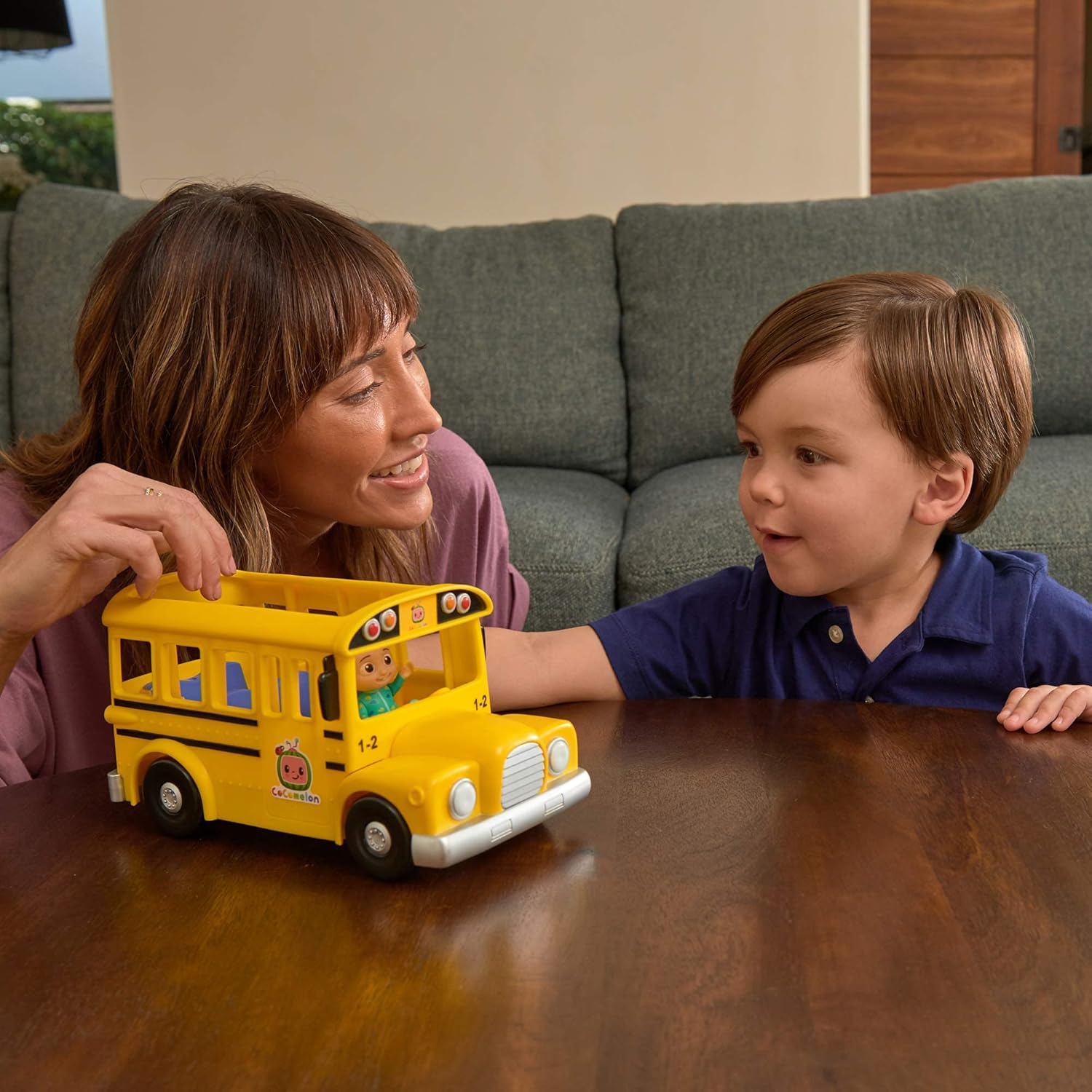 Musical Yellow School Bus with Removable Figure P812391