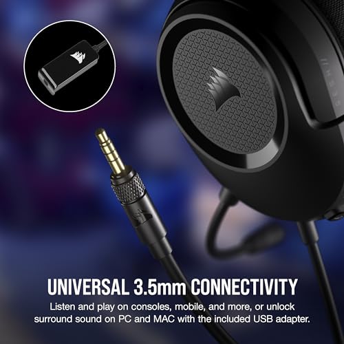 Wired Gaming Headset with 7.1 Surround Sound and Flexible Microphone A784630