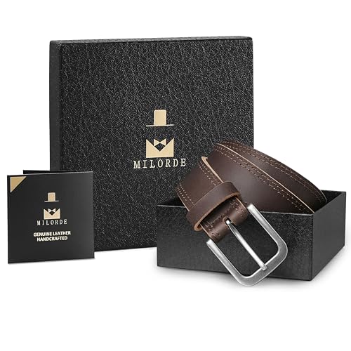 Men's Leather Belt 35mm Genuine Leather Handmade Z805829