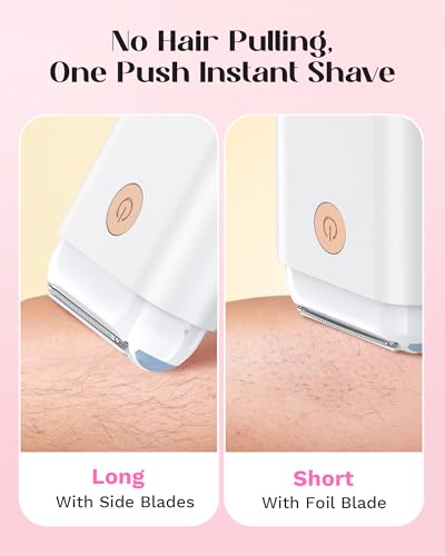 Electric Shaver for Women, Bikini Trimmer, USB Rechargeable Cordless Razor with Detachable Head K8700