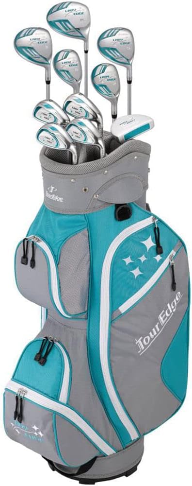 Tour Edge 2020 Lady Edge Full Set Turquoise Grey White Petite (LWSRGL11.BT-1)