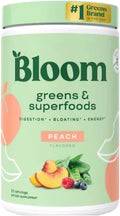 Bloom- Nutrition Greens and Superfoods Peach Powder- 25 Servings-