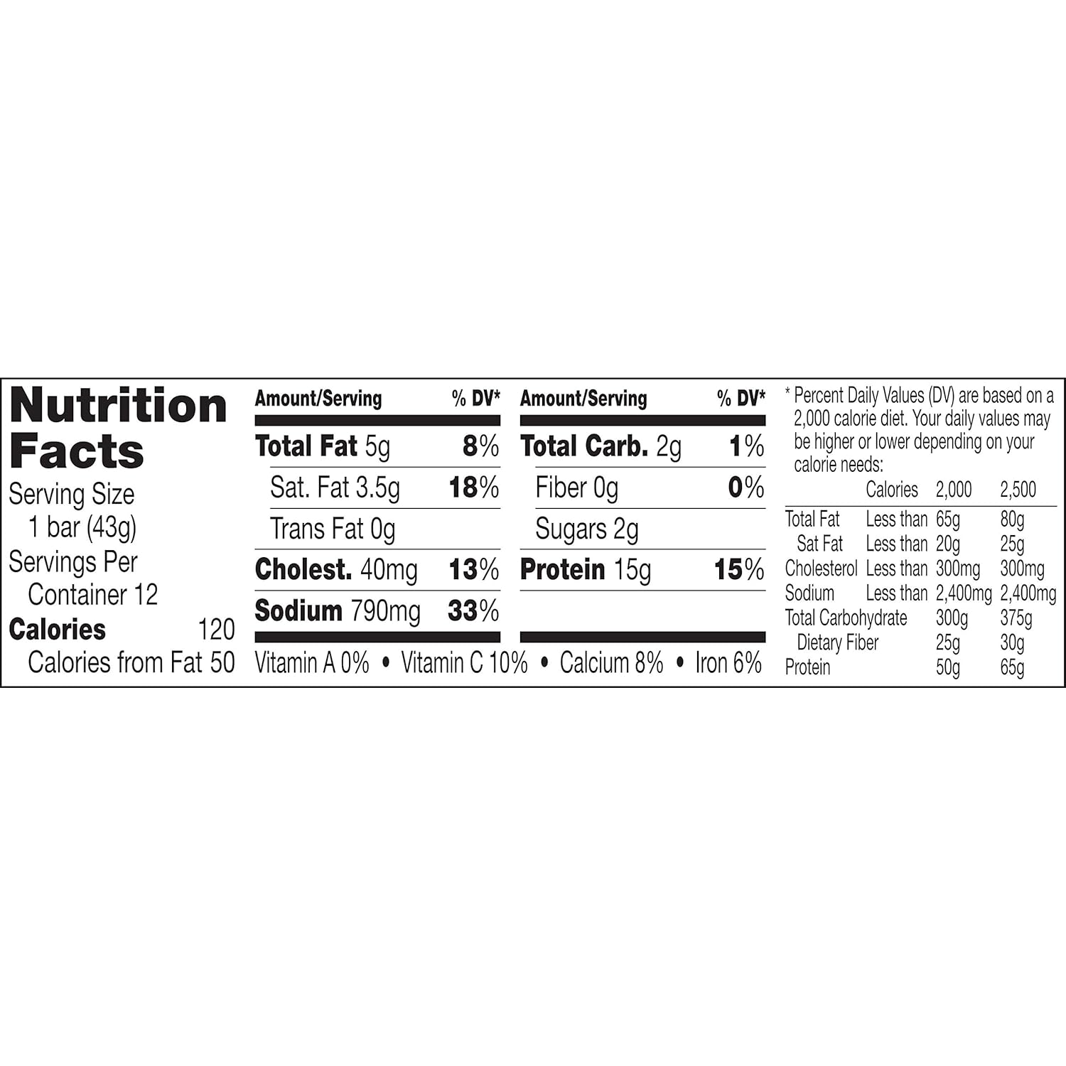 Venison Sea Salt & Pepper Bars I176