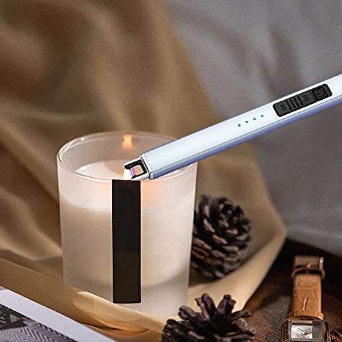 Electric Lighter Rechargeable Type-C USB Plasma Arc for Candle Camping Kitchen T23145
