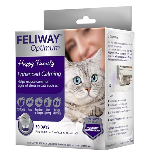 Calming Pheromone Diffuser for Cats, 30 Day Starter Kit N984