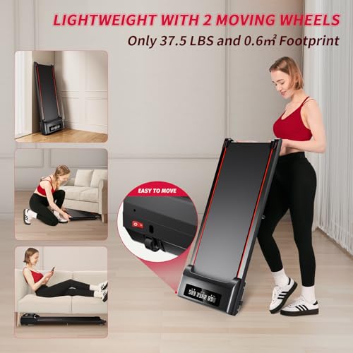 Walking Pad Under Desk Treadmill with Remote Control, Portable for Home Office G704