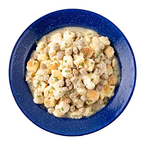 Freeze Dried Biscuits & Gravy Backpacking Food, 4-Pack I251