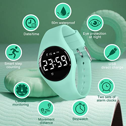 Kids Digital Watch with Alarm, Pedometer, Stopwatch, Waterproof F309