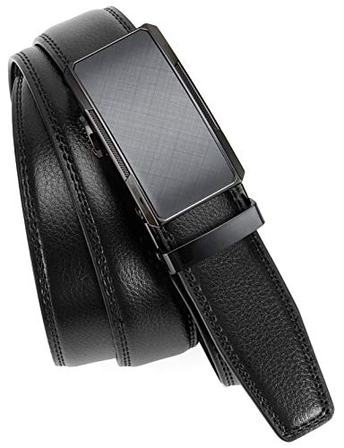 Ratchet Belt for Men 1 1/4 Inch Leather Adjustable J95389