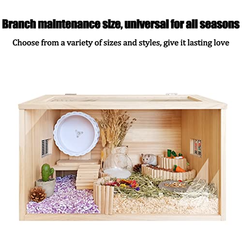 Wooden Hamster Cage, Reptile Terrarium, Small Animal Habitat C564
