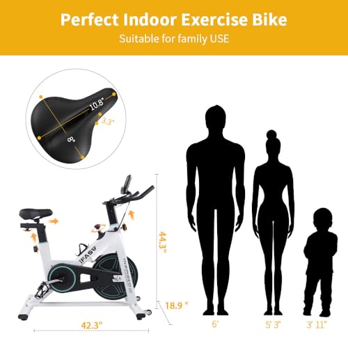 Stationary Exercise Bike for Home Cardio Training with LCD Monitor Z342898