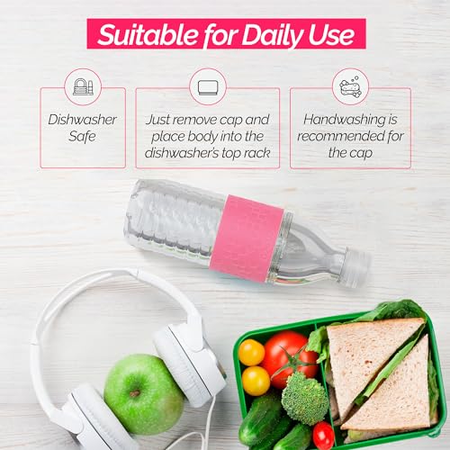 Reusable Tritan Water Bottle with Spill Resistant Lid, 16.9 oz, Light Blue R276