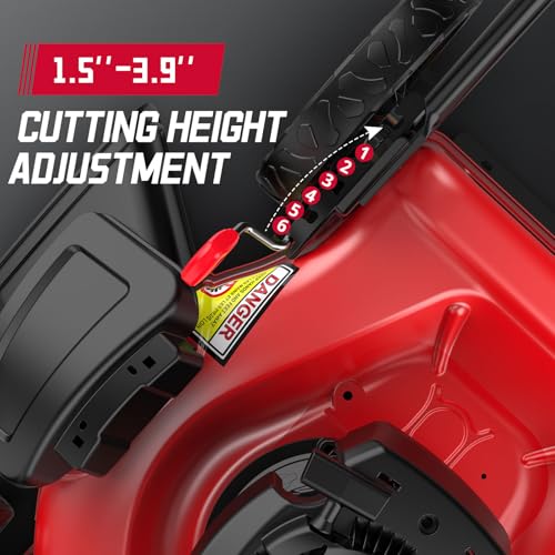 Gas Lawn Mower, 21-Inch 144cc 2-in-1 Walk-Behind Push Mower L600