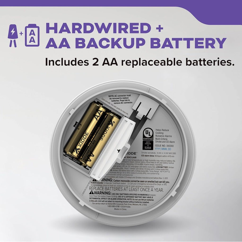 Smoke Detectors with Battery Backup, 2-Pack W900790