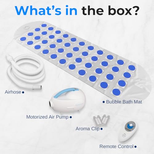 Portable Spa Bubble Bath Massager with Waterproof Non-Slip Mat and Remote Control Z239848