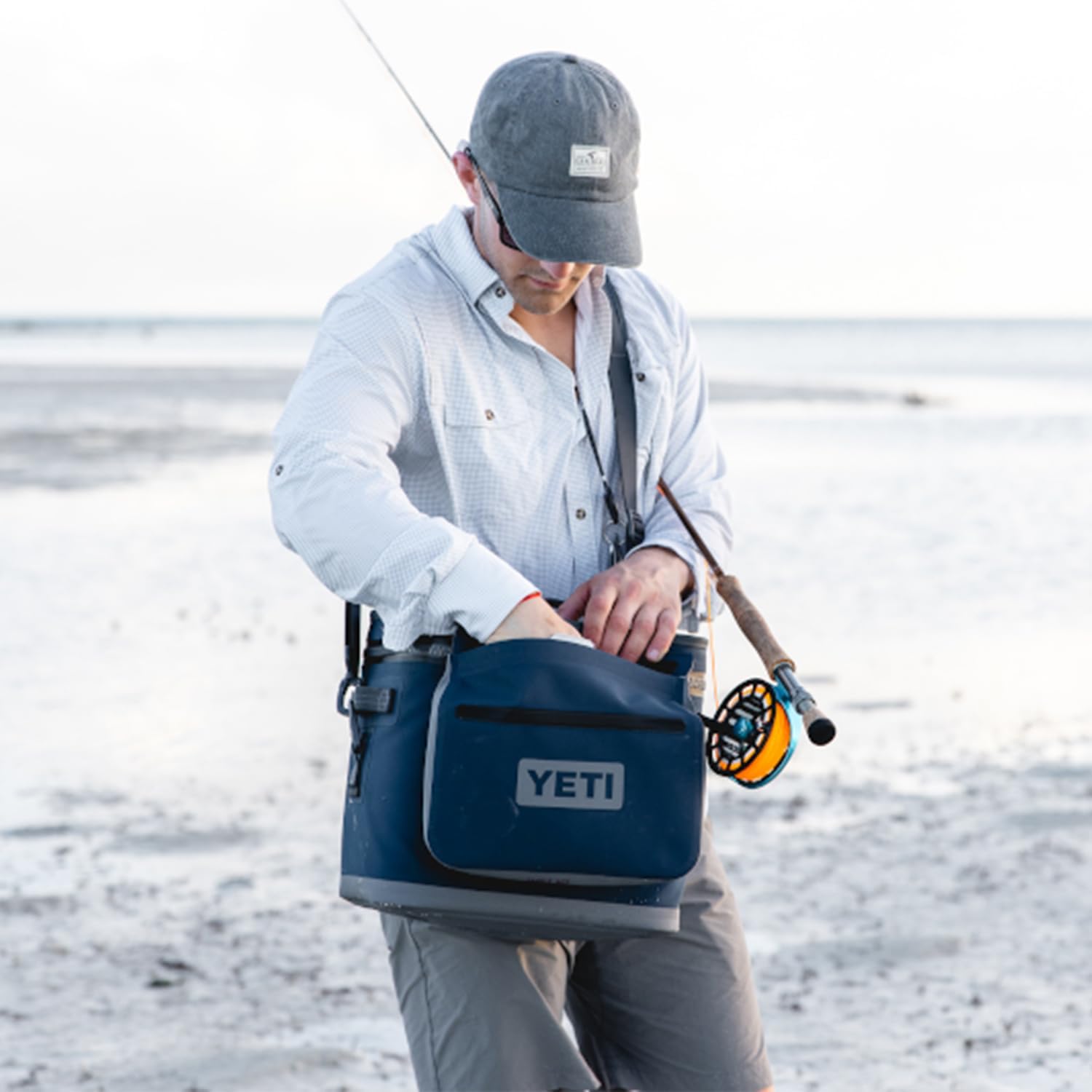 Soft Cooler Backpack with Sidekick 3L, Navy H342