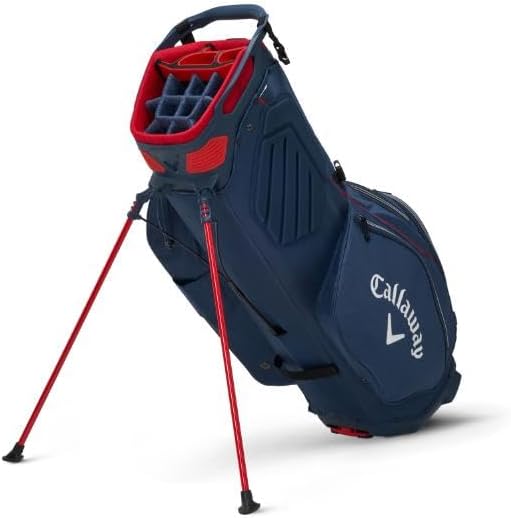 Fairway 14 Stand Bag, Navy/Red, Large E5047