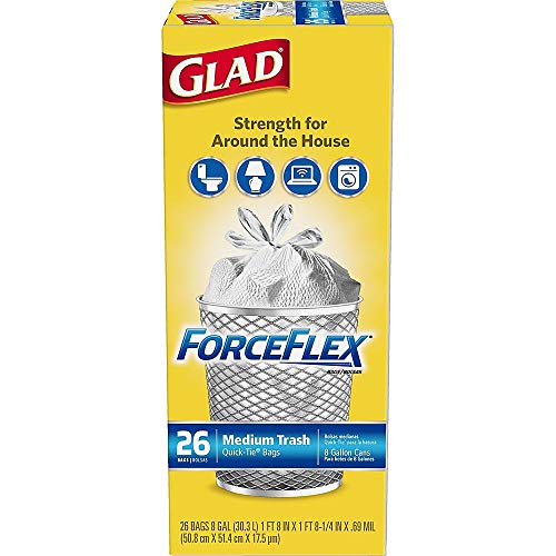 Medium Garbage Bags 8 Gallon 26 Count S385