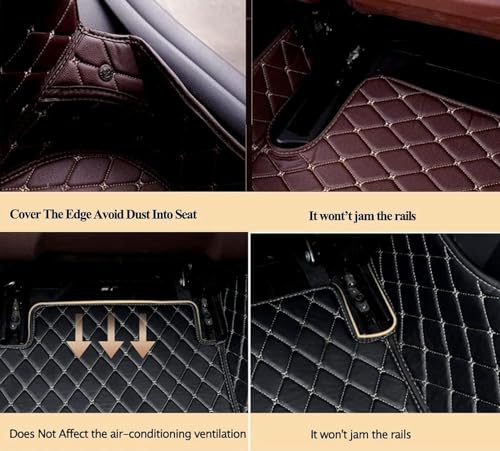 Custom Car Floor Mats Full-Coverage Non-Slip Leather All-Weather O674797