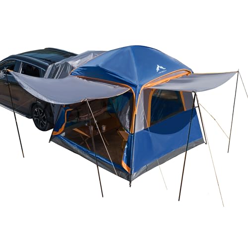 SUV Tent for Camping,Waterproof PU2000mm, Fits 5-8 People,Spacious Double Layer Design, Includes Rainfly & Storage Bag, 8FT L x 8FT W x 7.2FT H