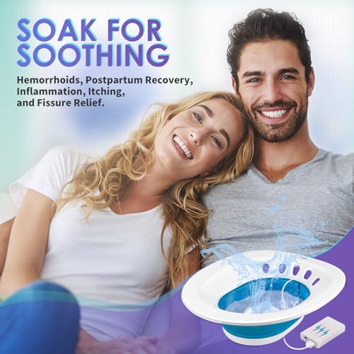 Collapsible Electric Sitz Bath for Toilet Seat, Postpartum Perineum Relief Q430848