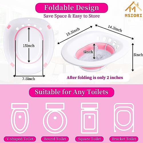 Electric Sitz Bath for Toilet Seat, Postpartum Care Basin, Collapsible I646758