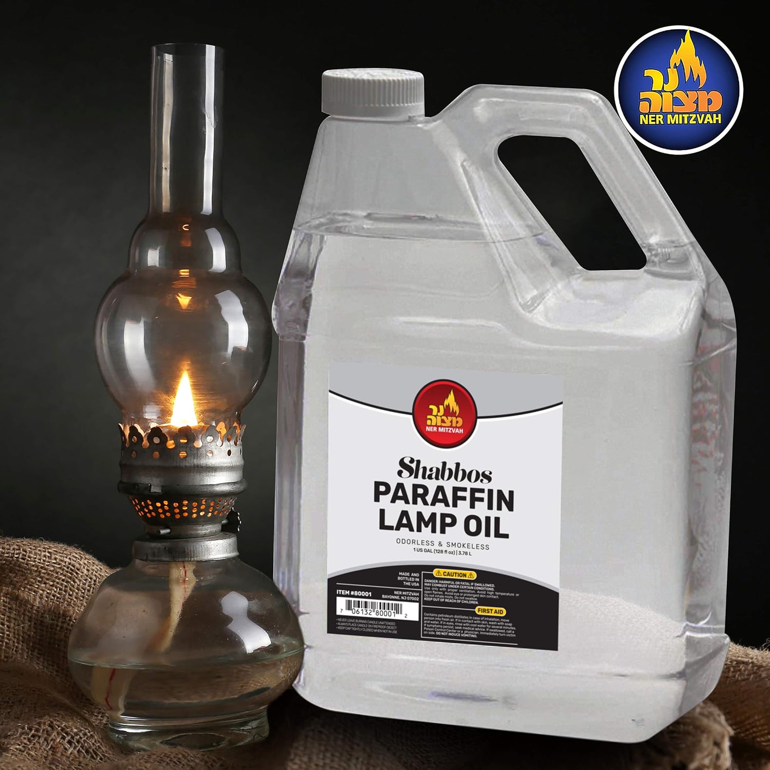 1 Gallon Paraffin Lamp Oil - Smokeless, Odorless, Clean Burning Z5135