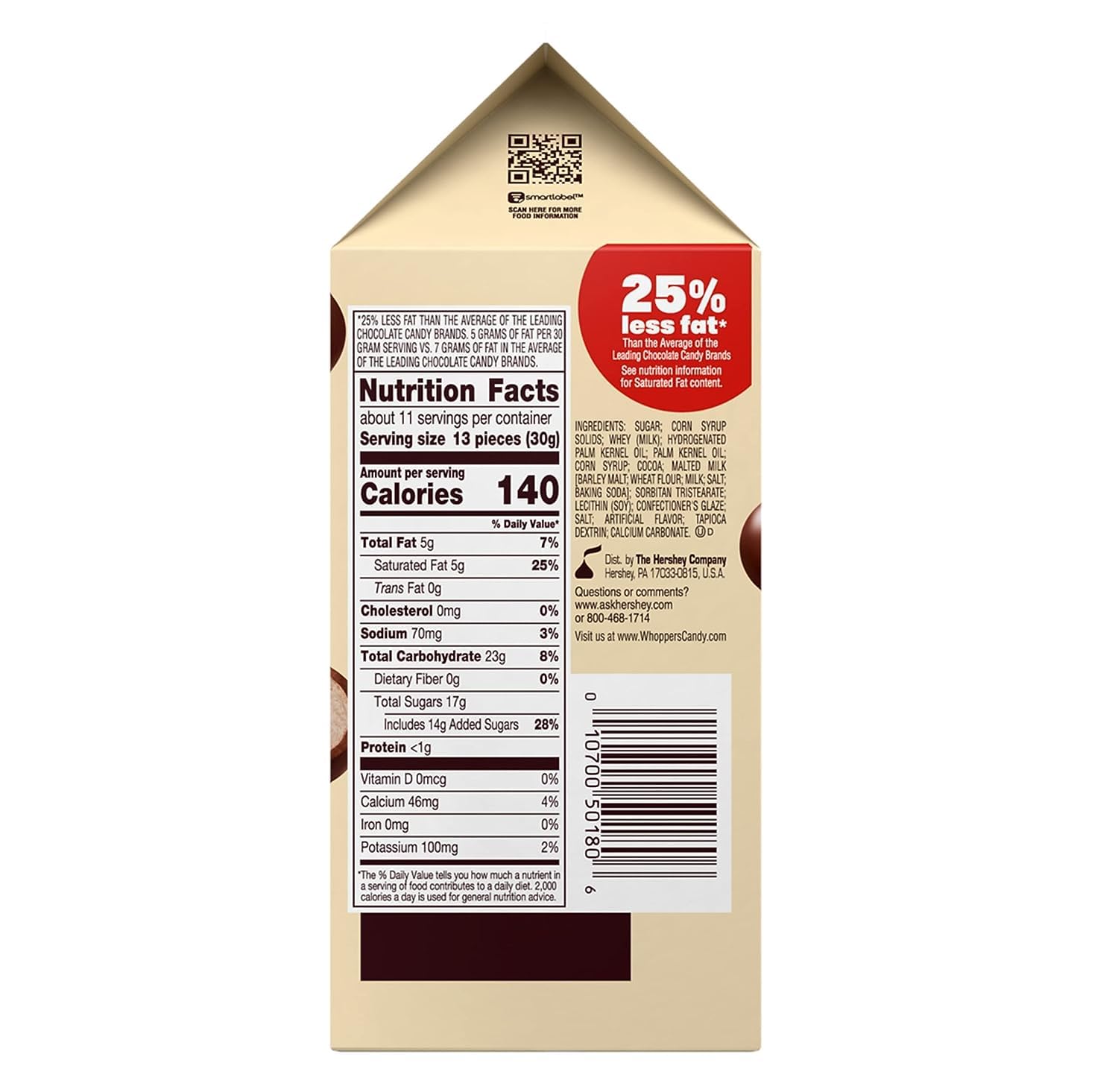 Malted Milk Balls, Pack of 4, 12 Ounce Boxes B800