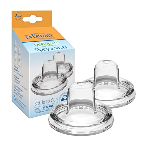 Wide-Neck Baby Bottle Silicone Nipple, Medium Flow, 2 Count F524