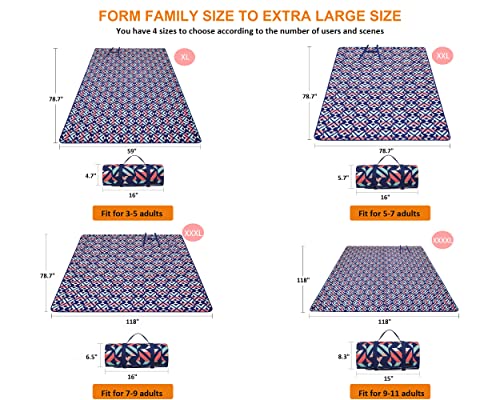 Waterproof Picnic Blanket for Camping Beach Travel E63666