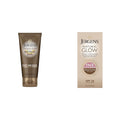 Jergens Natural Glow Instant Sun Sunless Tanning Moisturizer & Natural Glow Self Tanner Face Moisturizer, SPF 20 Facial Sunscreen, Medium to Deep Skin Tone, Sunless Tanning, Oil Free